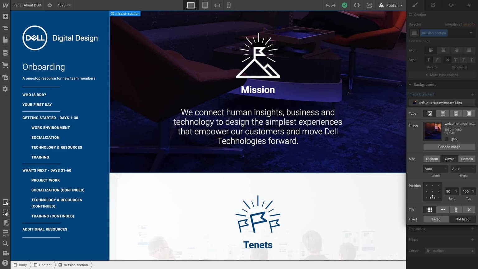 dell - webflow