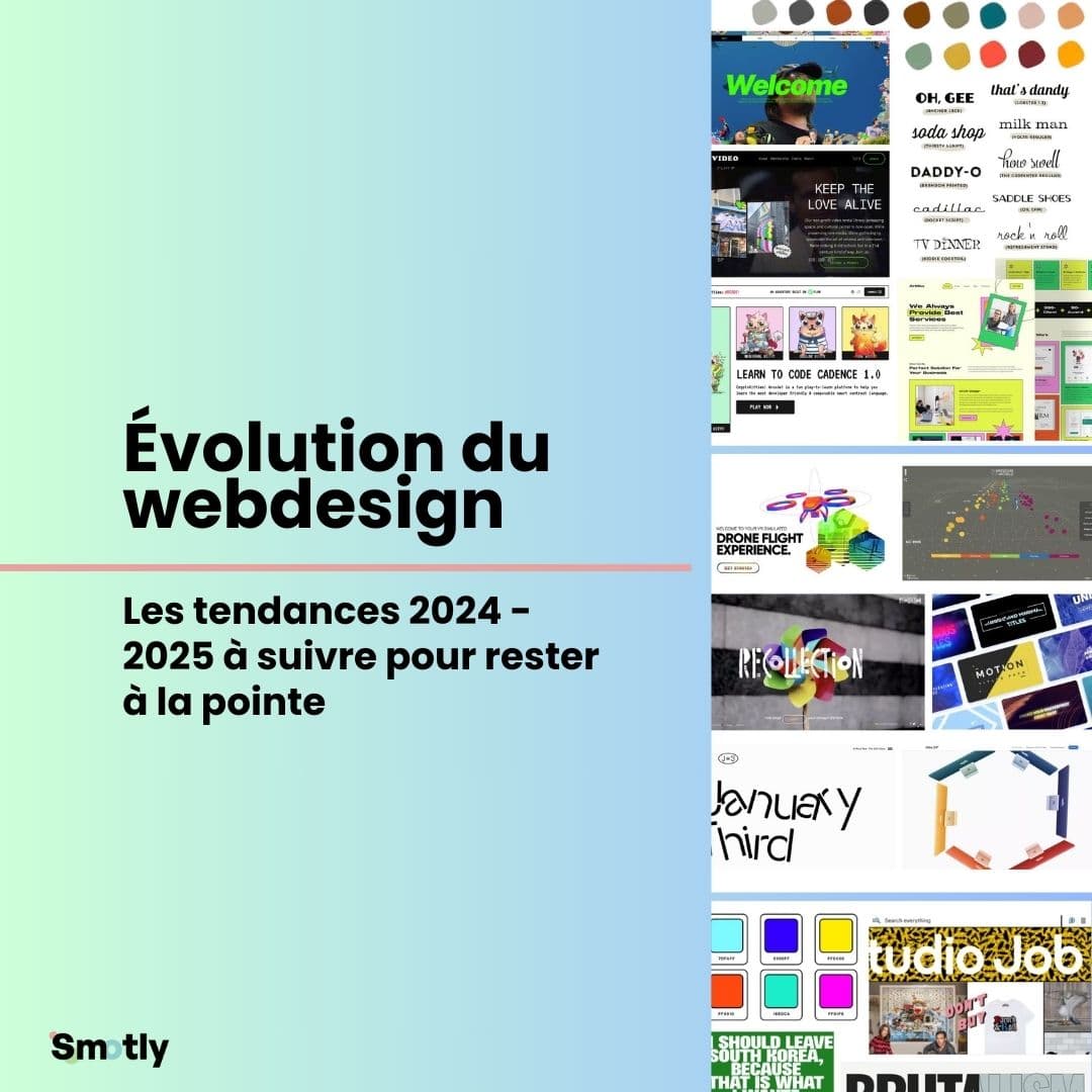 Les tendances webdesign 2024 - 2025