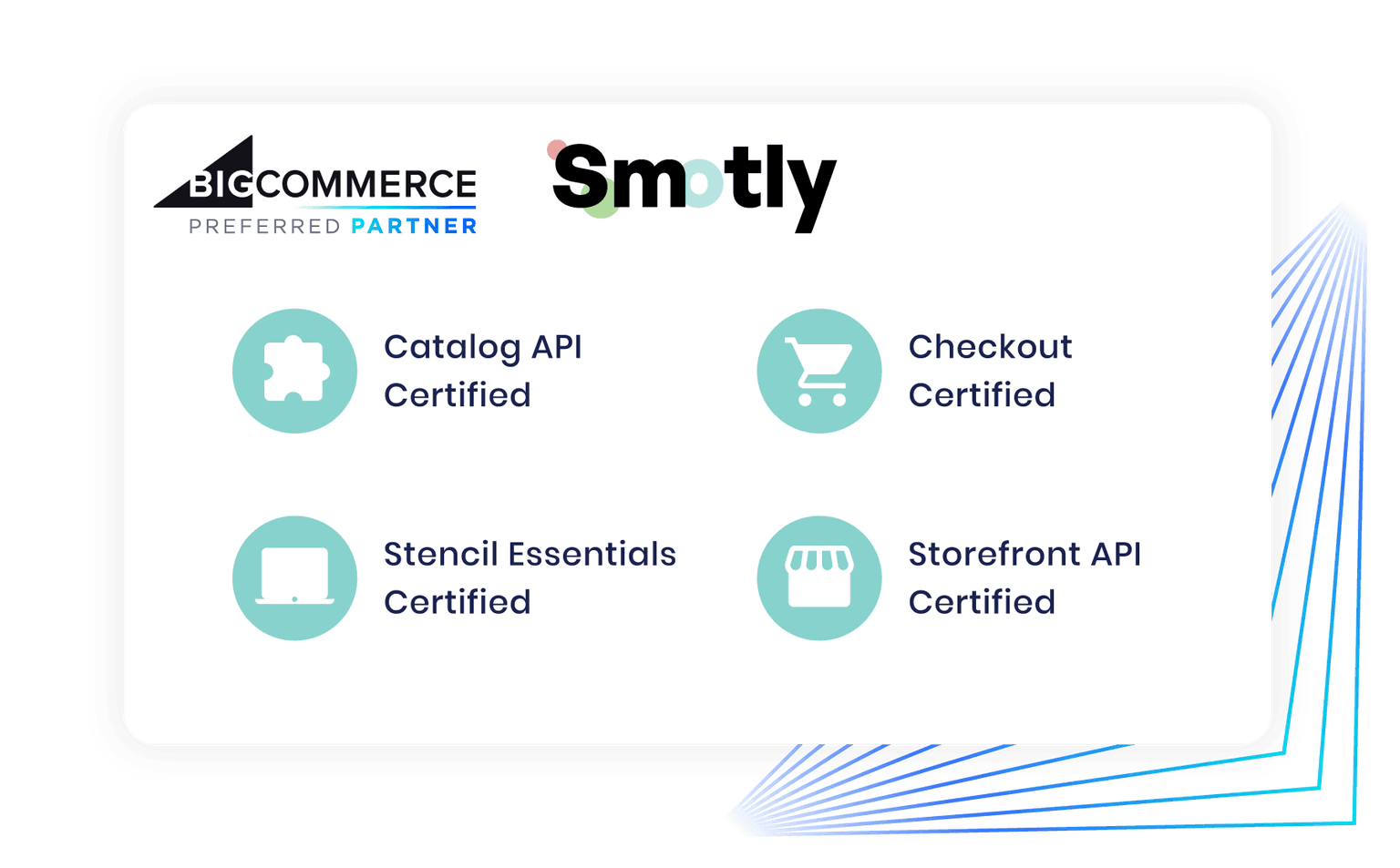 BigCommerce certifications from the Smotly team