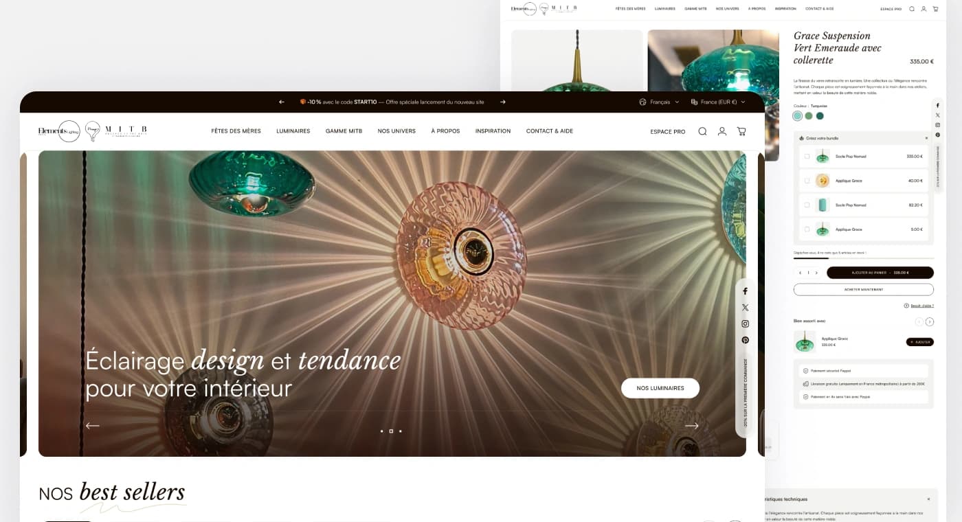 Elements Lighting - Écran 1