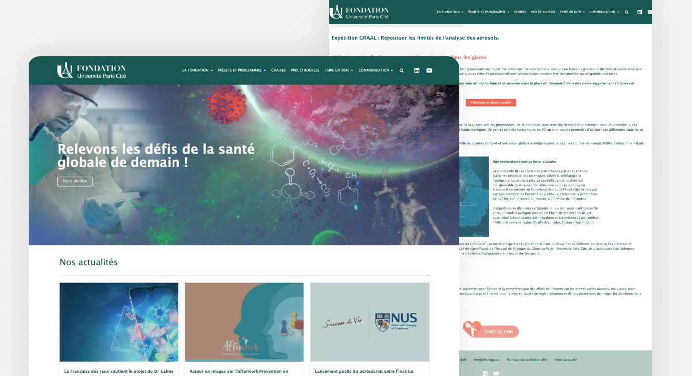Fondation Université Paris Cité - Écran 1