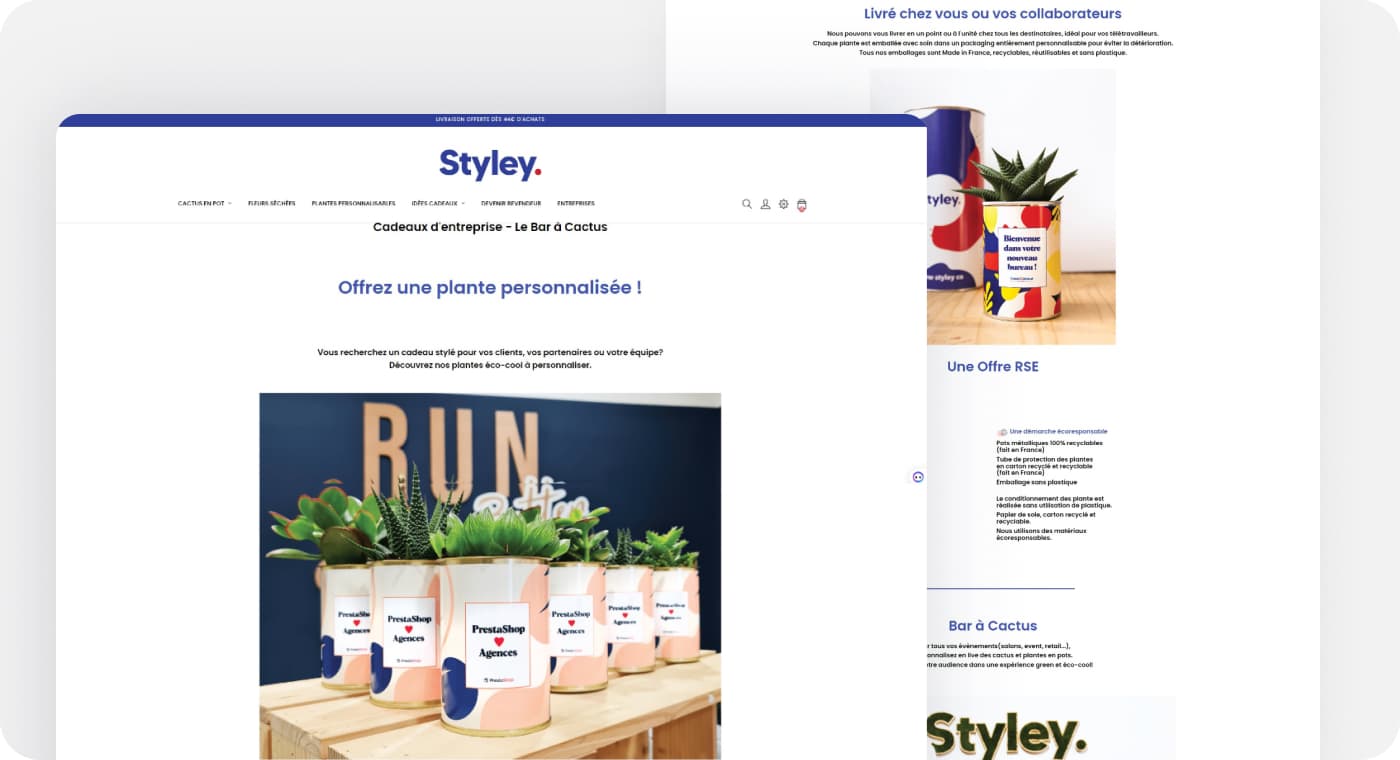 Styley - Écran 1