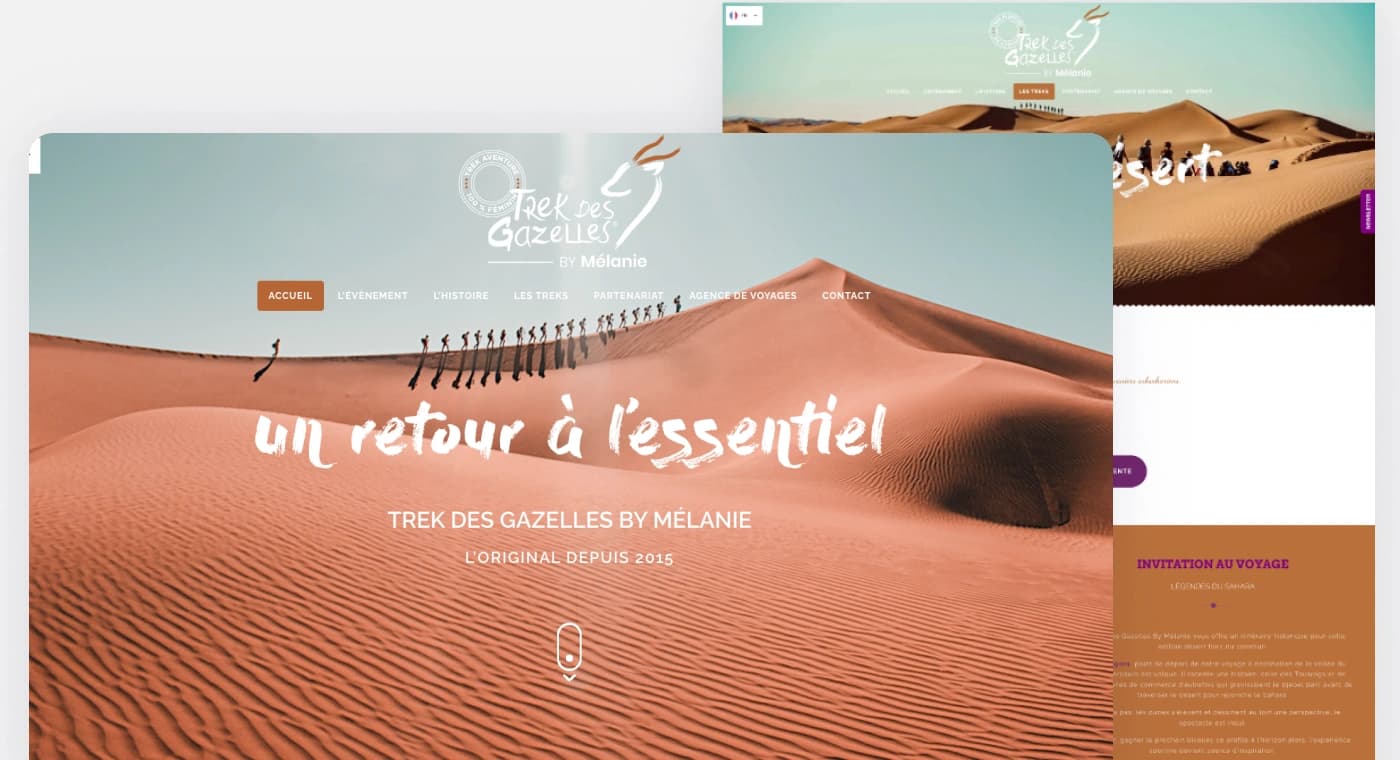 Trek des Gazelles - Écran 1