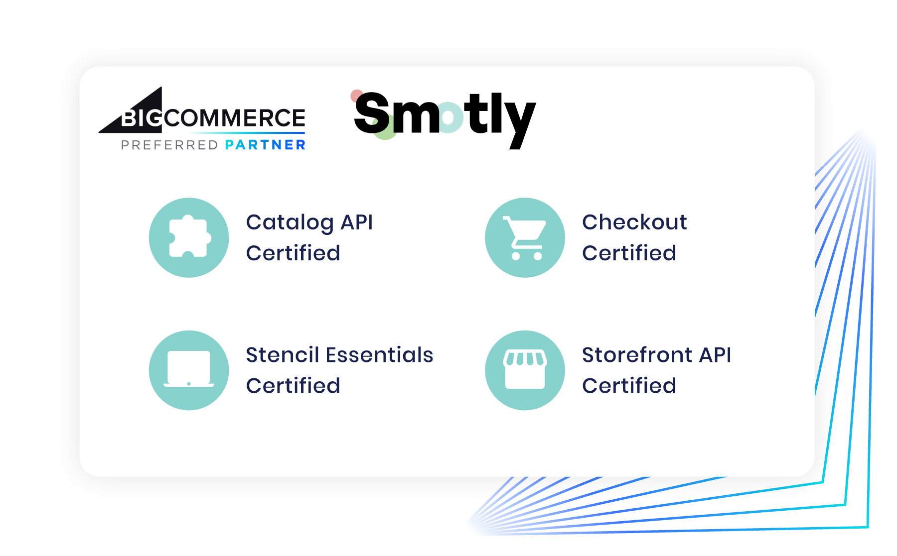 Certifications BigCommerce de l’équipe Smotly
