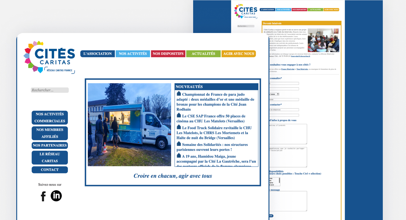 Cités Caritas - Screen 1