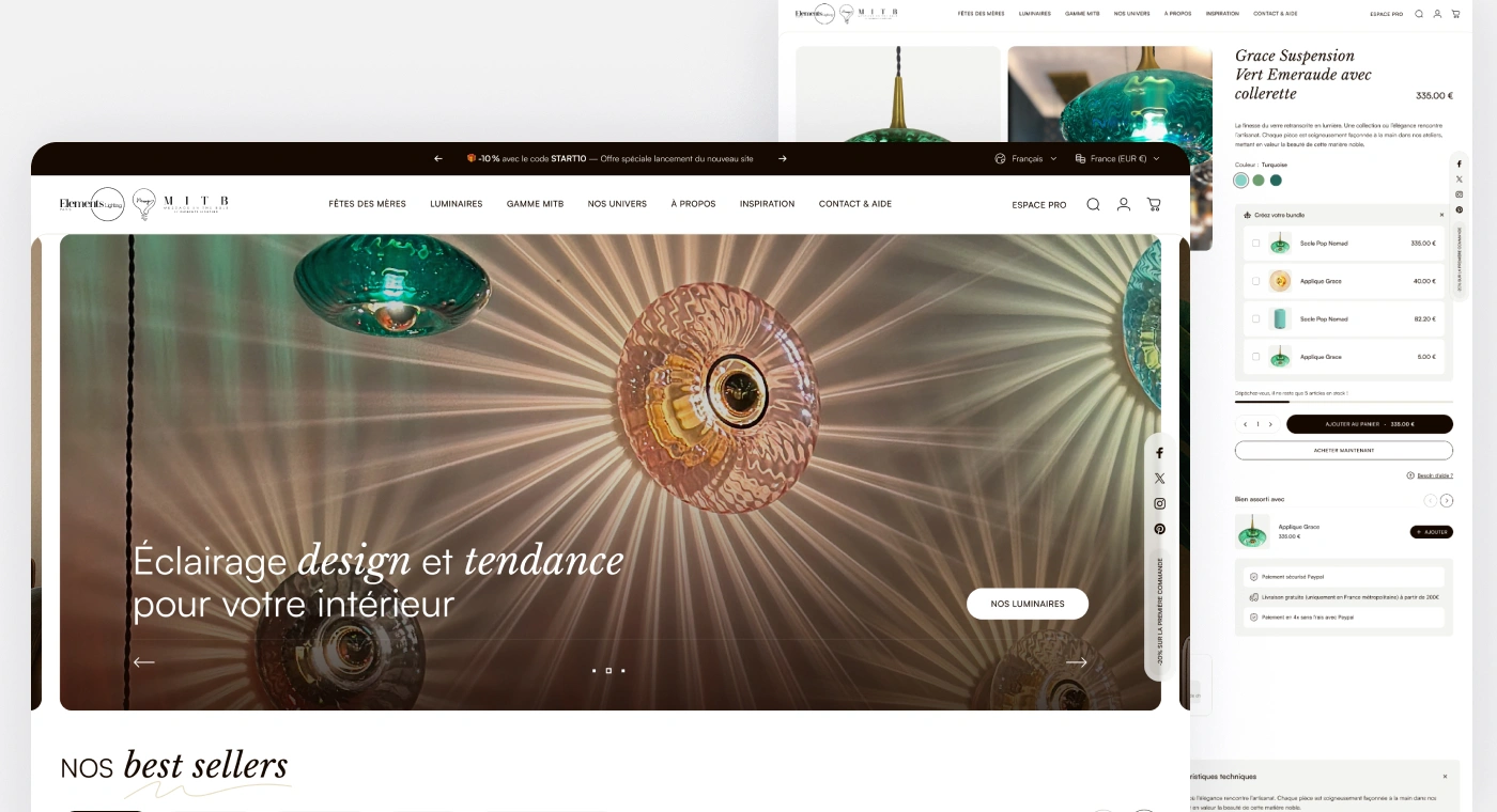 Elements Lighting - Écran 1