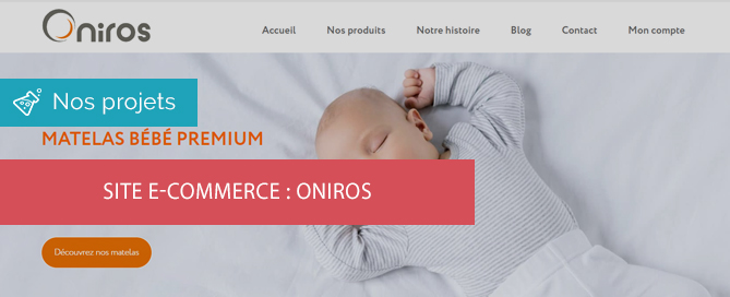 Site e-commerce Oniros