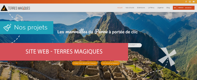 Website Terres Magiques