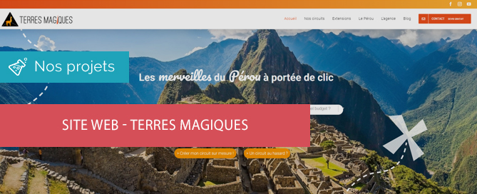 Site web Terres Magiques