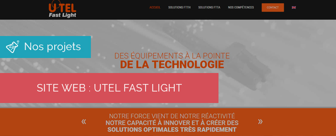 Site e-commerce Utel Fast Light
