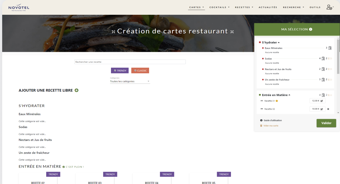 Image de la plateforme les recettes qui font recettes d'accor