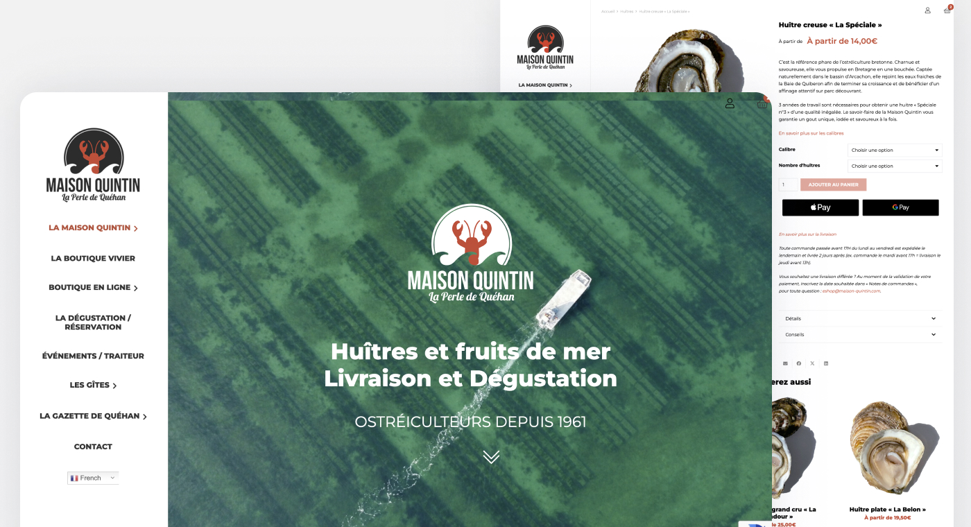 Maison quintin - site interne avant refonte